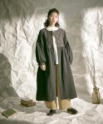 キルトジャガード　コートワンピース