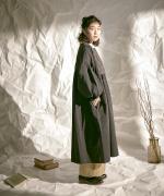 キルトジャガード　コートワンピース