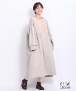 キルトジャガード　コートワンピース
