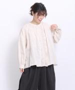 40リネンレース　ブラウス