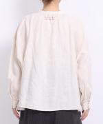 40リネンレース　ブラウス