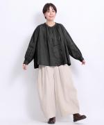 40リネンレース　ブラウス