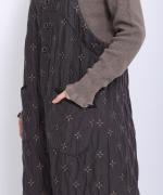 キルトジャガード　サロペット