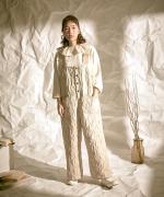 キルトジャガード　サロペット