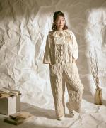 キルトジャガード　サロペット