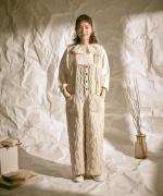 キルトジャガード　サロペット