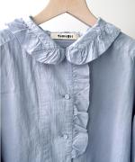 ふわふわコットン　ブラウス