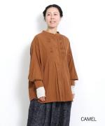 ふわふわコットン　チュニックシャツ