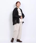 カットワークレース　ブラウス