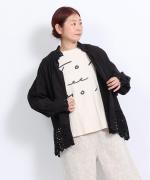 カットワークレース　ブラウス