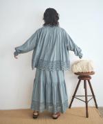 カットワークレース　ブラウス