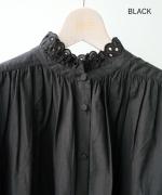 カットワークレース　ブラウス