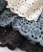 カットワークレース　ブラウス