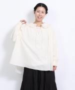 カットワークレース　ロングプルオーバー