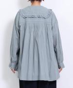 カットワークレース　ロングプルオーバー