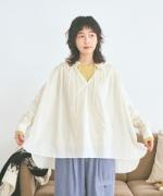 カットワークレース　ロングプルオーバー