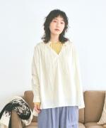 カットワークレース　ロングプルオーバー