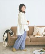 カットワークレース　ロングプルオーバー