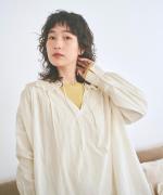 カットワークレース　ロングプルオーバー