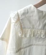 カットワークレース　ロングプルオーバー