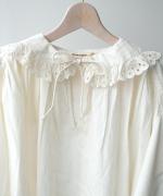 カットワークレース　ロングプルオーバー