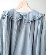 カットワークレース　ロングプルオーバー