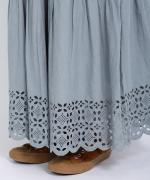 カットワークレース　スカート