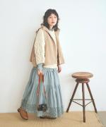 カットワークレース　スカート