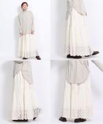 カットワークレース　スカート