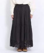 カットワークレース　スカート