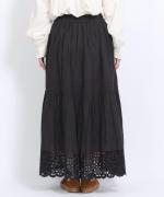 カットワークレース　スカート