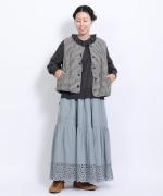 カットワークレース　スカート