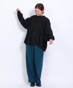 ハンド刺繍コットンモス　プルオーバー