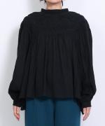 ハンド刺繍コットンモス　プルオーバー