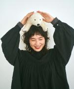 ハンド刺繍コットンモス　プルオーバー