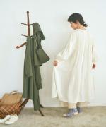 ハンド刺繍コットンモス　2wayワンピース