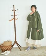 ハンド刺繍コットンモス　2wayワンピース