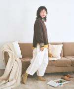 12ozコットンリネンデニム　ティンカーパンツ