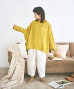 12ozコットンリネンデニム　ティンカーパンツ