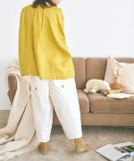 12ozコットンリネンデニム　ティンカーパンツ