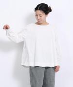 5ozコットンリネンスラブデニム　ベスト付プルオーバー