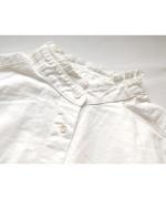 5ozコットンリネンスラブデニム　ロングシャツ