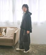 コットンウールカルゼ×ウーステッドビーバー　2wayベスト