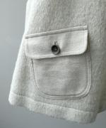 コットンウールカルゼ×ウーステッドビーバー　2wayベスト