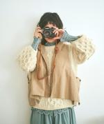 コットンヘンプバックウエポン　フードベスト