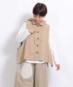 コットンヘンプバックウエポン　フードベスト