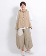 コットンヘンプバックウエポン　フードベスト