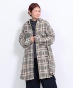 ウォームコットンチェック　シャツジャケット