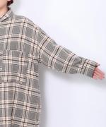 ウォームコットンチェック　シャツジャケット