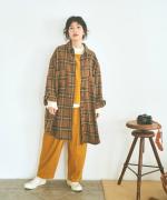 ウォームコットンチェック　シャツジャケット